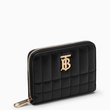 Burberry Black Quilted Leather Wallet Women