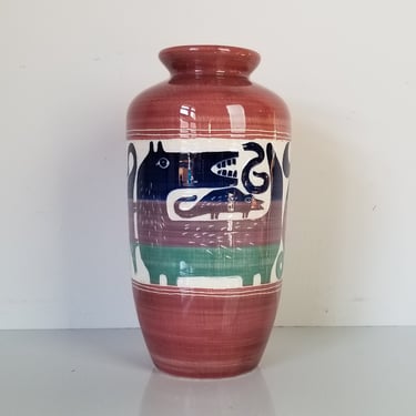 1992  Curras Brothers Art Ceramic Vase 