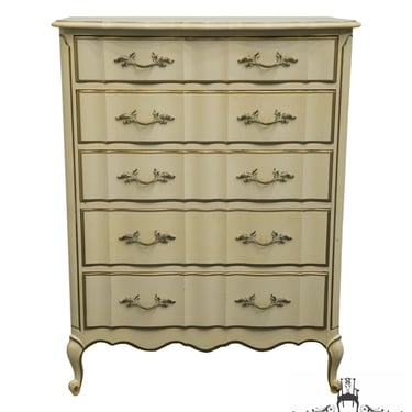 THOMASVILLE FURNITURE Cream / Off White Pained French Provincial 35" Chest of Drawers 402-10 