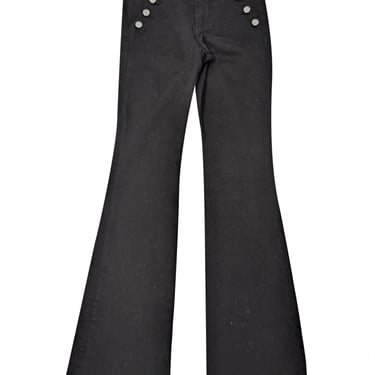 Ramy Brook - Black Button Trim Flared Jeans Sz 2