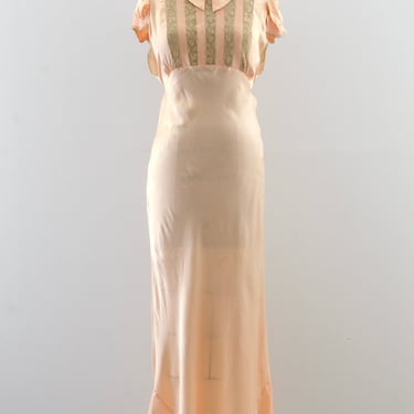 1940s Rayon Satin Nightgown