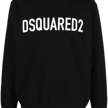 Dsquared2 Men Logo Cotton Sweatshirt