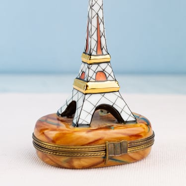 Vintage Limoges Eiffel Tower Trinket Box