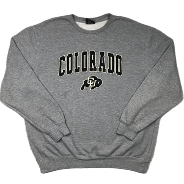 Vintage Y2K Colosseum University of Colorado Buffaloes Embroidered Crewneck Sweatshirt Pullover Size Large 