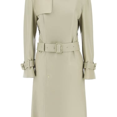 Burberry Long Leather Trench Coat Women