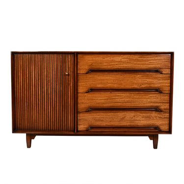 Exotic Mindoro Wood Cabinet by Milo Baughman for Drexel Perspective 1951
