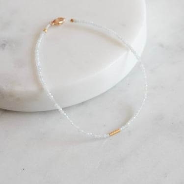 Margaret Solow | Aquamarine + 18k Bracelet