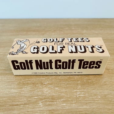 Vintage 1988 Golf Nut Golf Tees Golf Novelty Item 