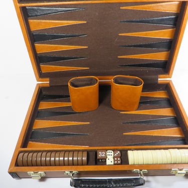 Vintage Backgammon Set - Fred Roberts SF Backgammon Set 