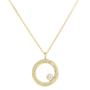 Kate Maller | Dusted + Diamond Orb Necklace