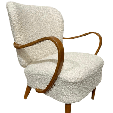 Single 1930's Danish Armchair in Shearling