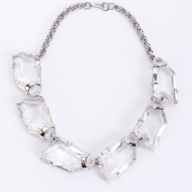 Crystal Ice Nugget Collar Necklace