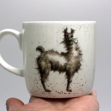 vintage Royal Worcester No Probllama coffee mug by Hannah Dale Wrendale designs 