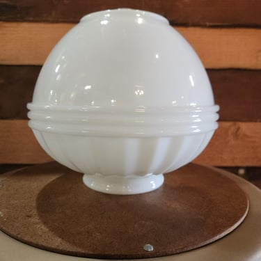 Vintage Acorn Milk Glass Shade 8" x 7.5"