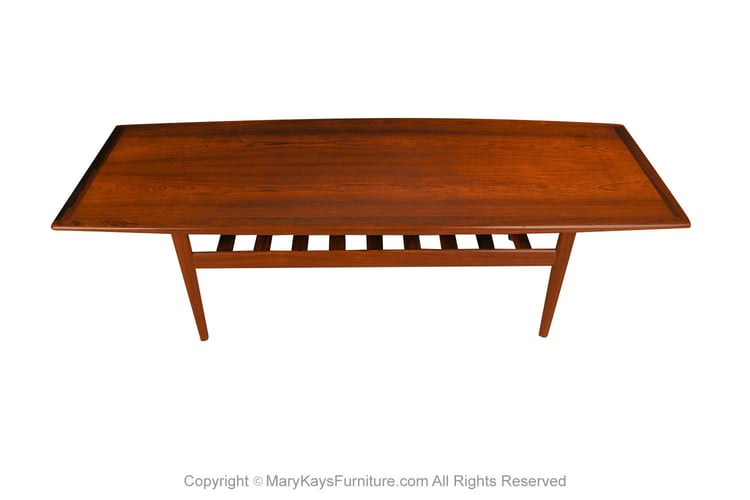 Grete Jalk for Glostrup Mid Century Danish Modern Rosewood Coffee Table 