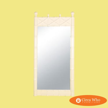 Faux Bamboo Fretwork Mirror