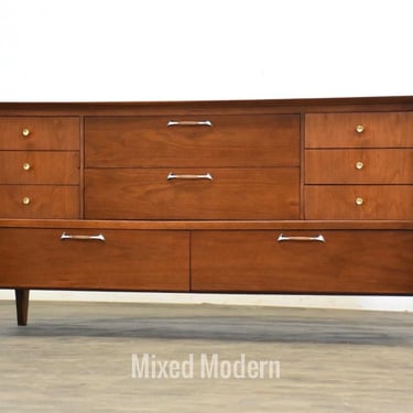 Refinished Walnut Dresser “Modern” by Drexel 