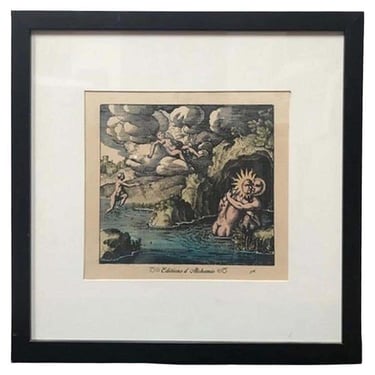 "Sun and Moon" Lithograph#1 by Vincenzo Marano, Edition of Alchemie