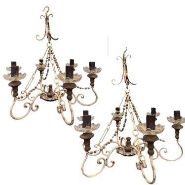 Pair of Florentine Chandeliers