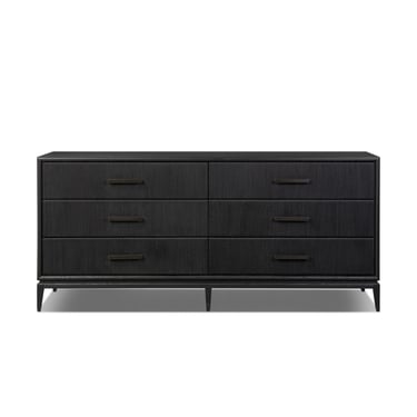 Rosenell 6 Drawer Dresser - Black Paper Cord | ready to ship!