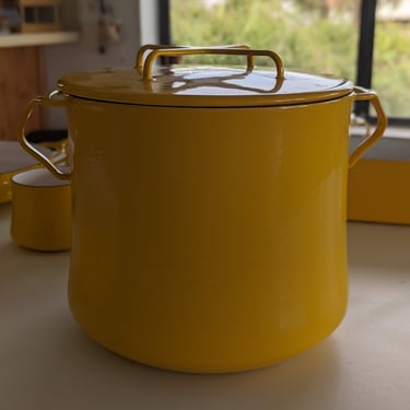 Vintage Modern Large Yellow Dansk Kobenstyle Stockpot by Jens Quistgaard 