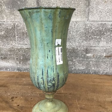 Tall Copper Fluted Planter (Seattle)