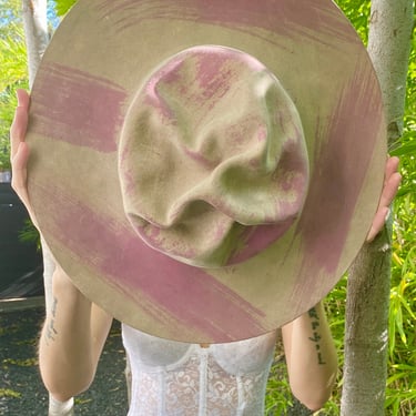 Pink Paint Streak Hat