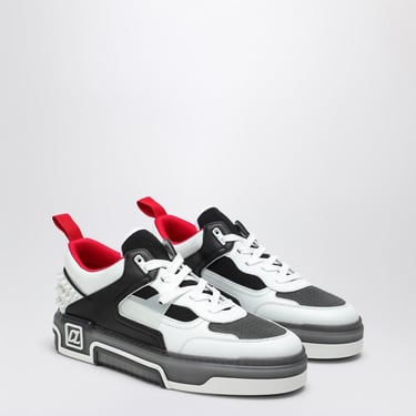 Christian Louboutin Astroloubi White/Black Leather Low Sneaker Men