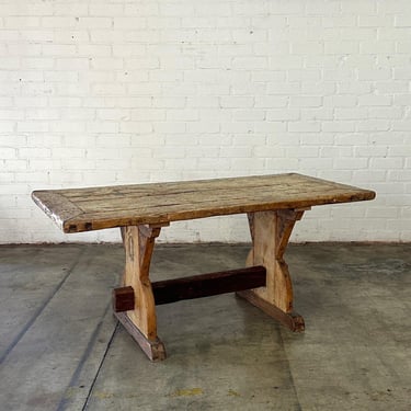 Rustic Trestle Table 