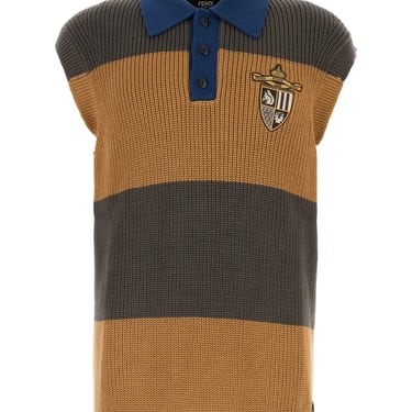 Fendi Men Embroidered Cotton Vest