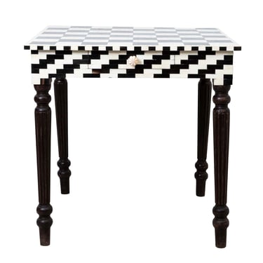 Black and White Card Table