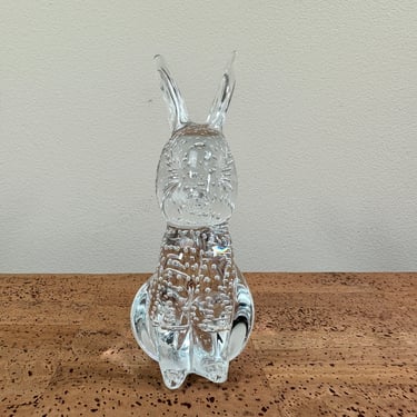 VIntage Art Glass Bunny Rabbit | Suspended Bubbles 