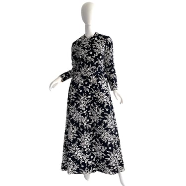 70s Geoffrey Beene Boutique Dress / Vintage Metallic Shimmer Evening Dress / 1970s Velvet Dress Medium 