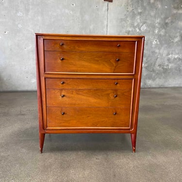 Mid Century Modern Tall Boy Dresser By John Stewart