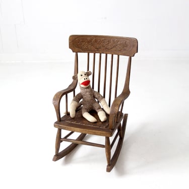 antique children's rocking chair 