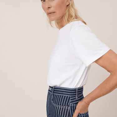Sailor jeans, chalk stripe