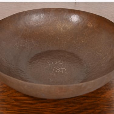 Roycroft Arts & Crafts Hammered Copper Large Bowl