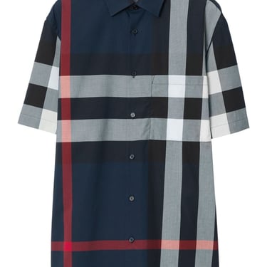 Burberry Men Checked Cotton Shirt