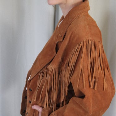 Fun Vintage Fringe Suede Jacket