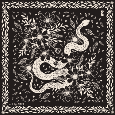 Black Snake Bandana