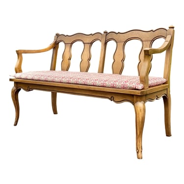 Vintage French Provincial Bench 