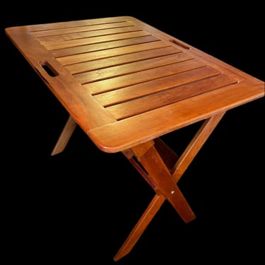 Cherry Folding Tray Table