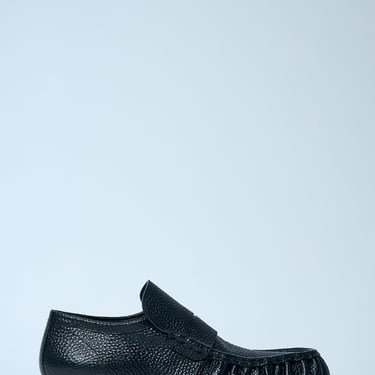 Dries Van Noten Men Pebble-Grain Leather Loafers