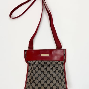 Navy + Cherry Gucci Crossbody