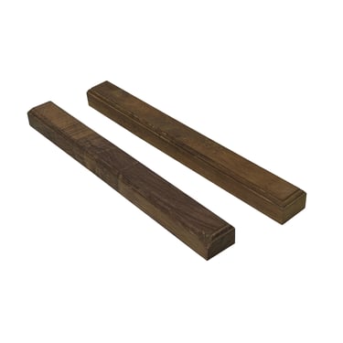 Chinese Pair Natural Wood Grain Patina Rectangular Paperweights ws4682E 