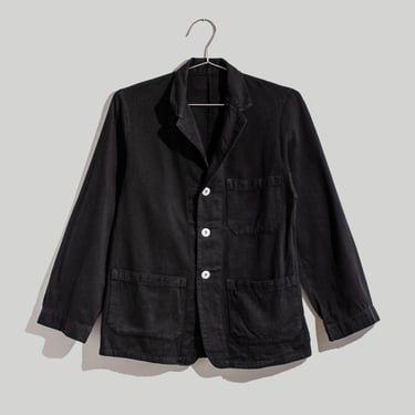 WHOLESALE Lot of 10 XS Vintage Black Overdye Classic Chore Blazer | Unisex Square Three Pocket | Cotton Style Utility Work Coat Blazer 