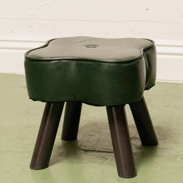 Green Clover Ottoman