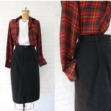 1990's Size 14 Black LL Bean Skirt 