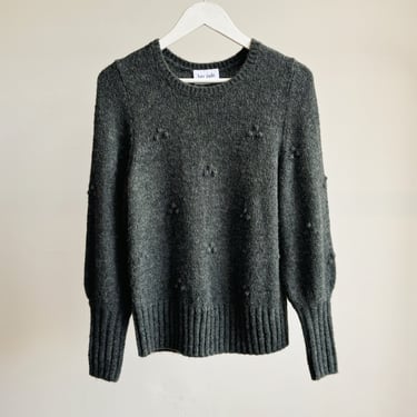 Smoke Lambswool Knit Crewneck