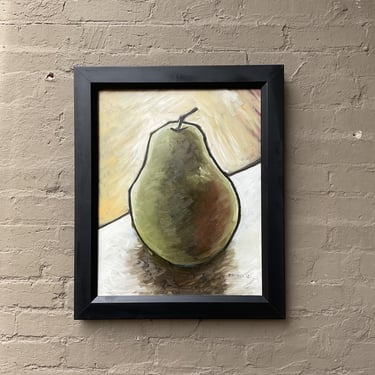 Pear, oil on canvas